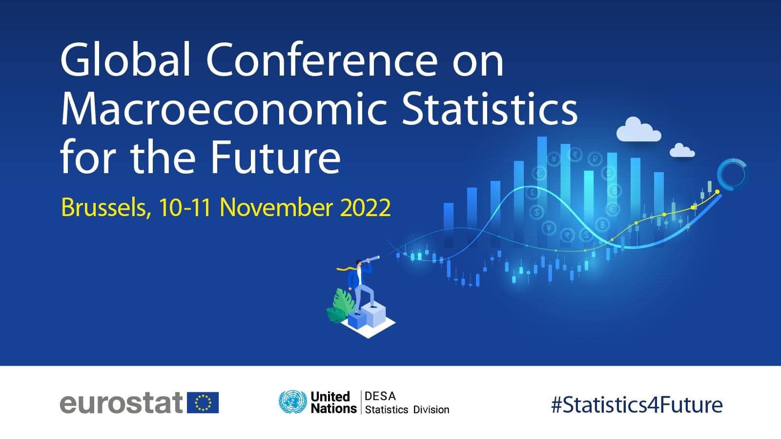Eurostat and the United Nations Statistics Division organized a global conference on “Macroeconomic Statistics for the Future”, which took place on 10-11 November 2022 at the Palais d’Egmont in Brussels